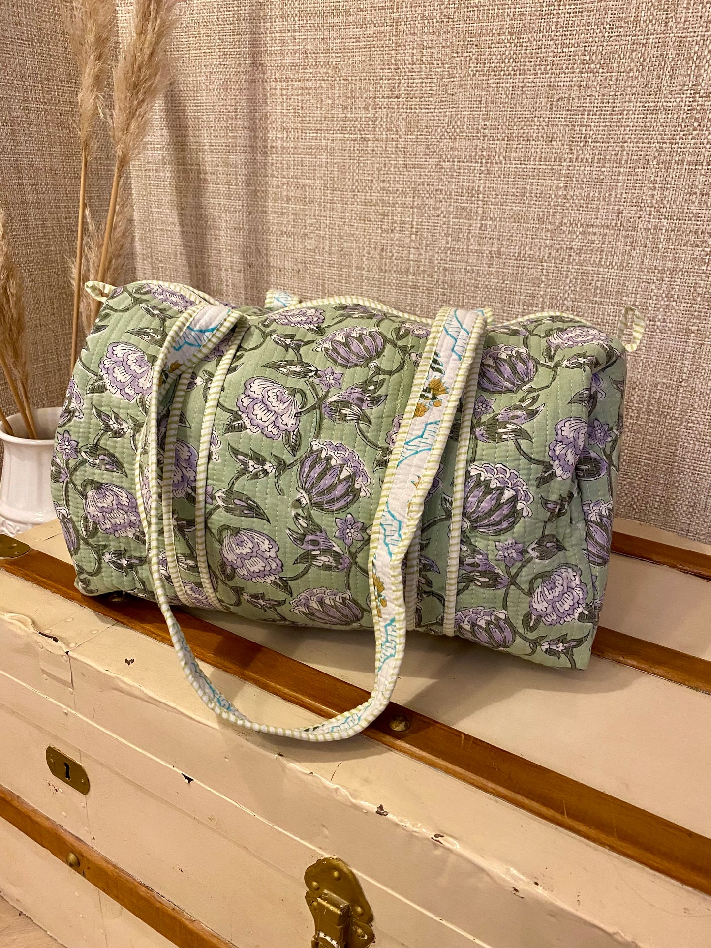 Botanical duffle bag