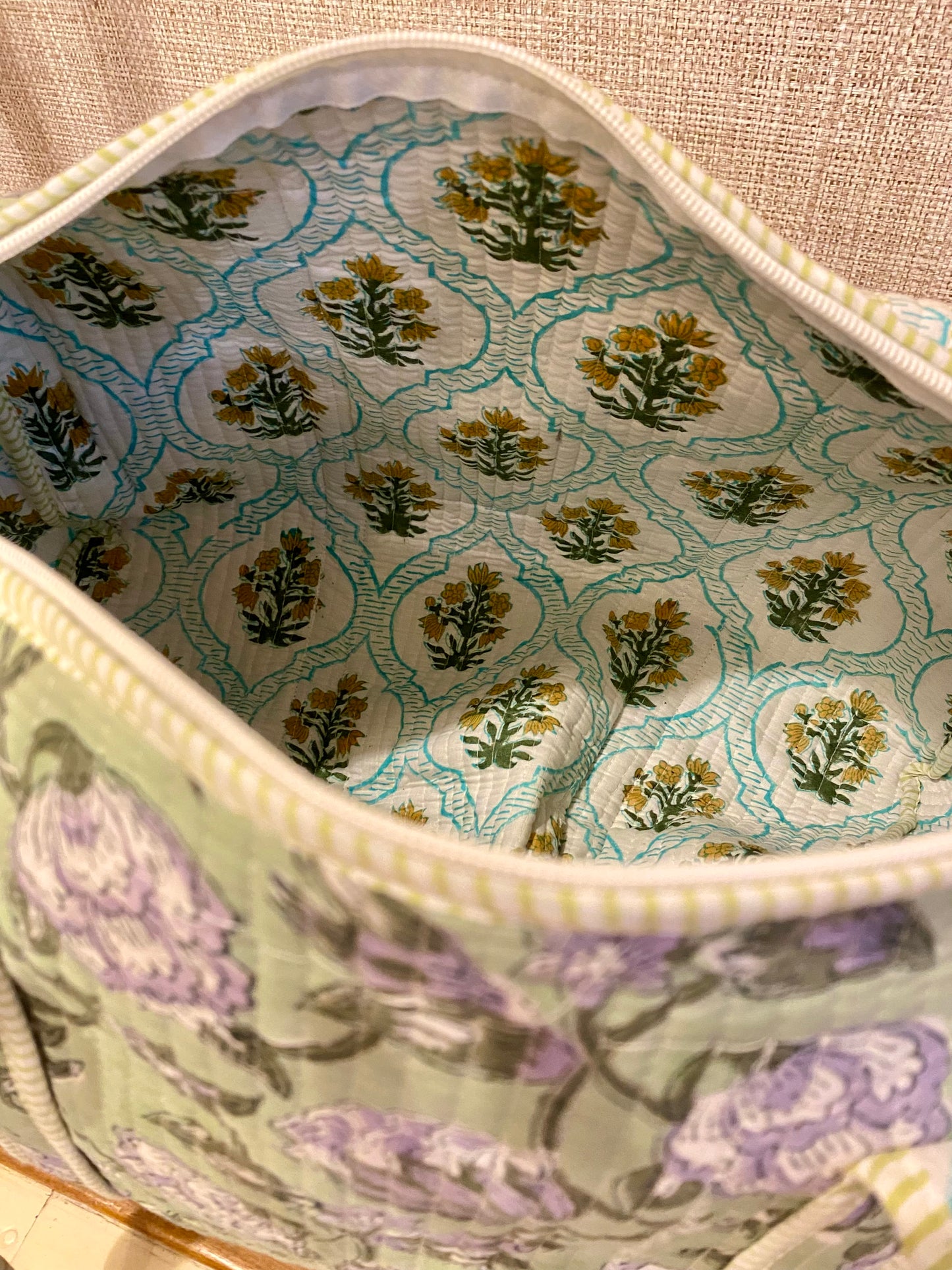Botanical duffle bag
