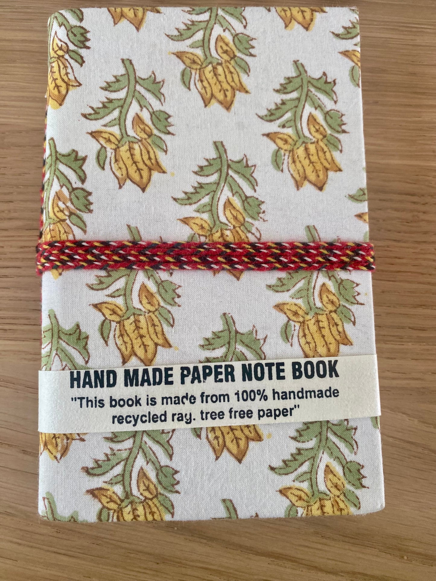 Notebook set yellow flowers