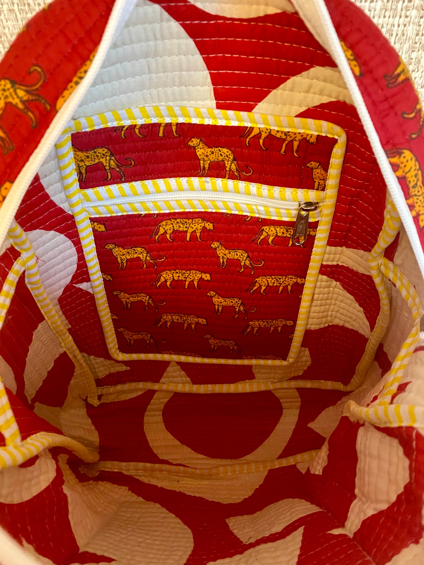 Red tiger schoolbag for kids