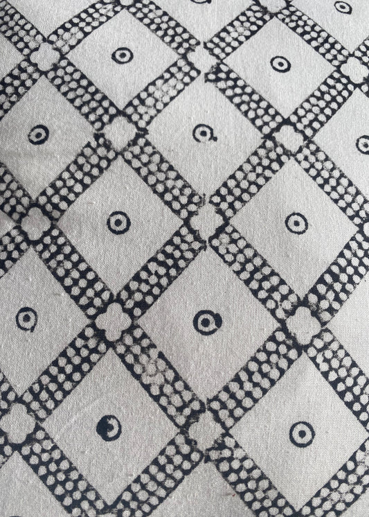 Katoenen kussen met Marrokaans mozaïek - 40x40 cm