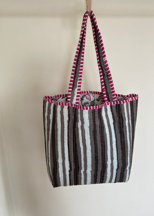 Handgemaakte handtas pink touch