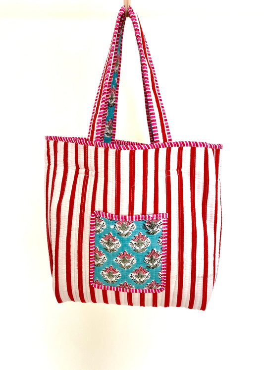 Handgemaakte handtas botanical