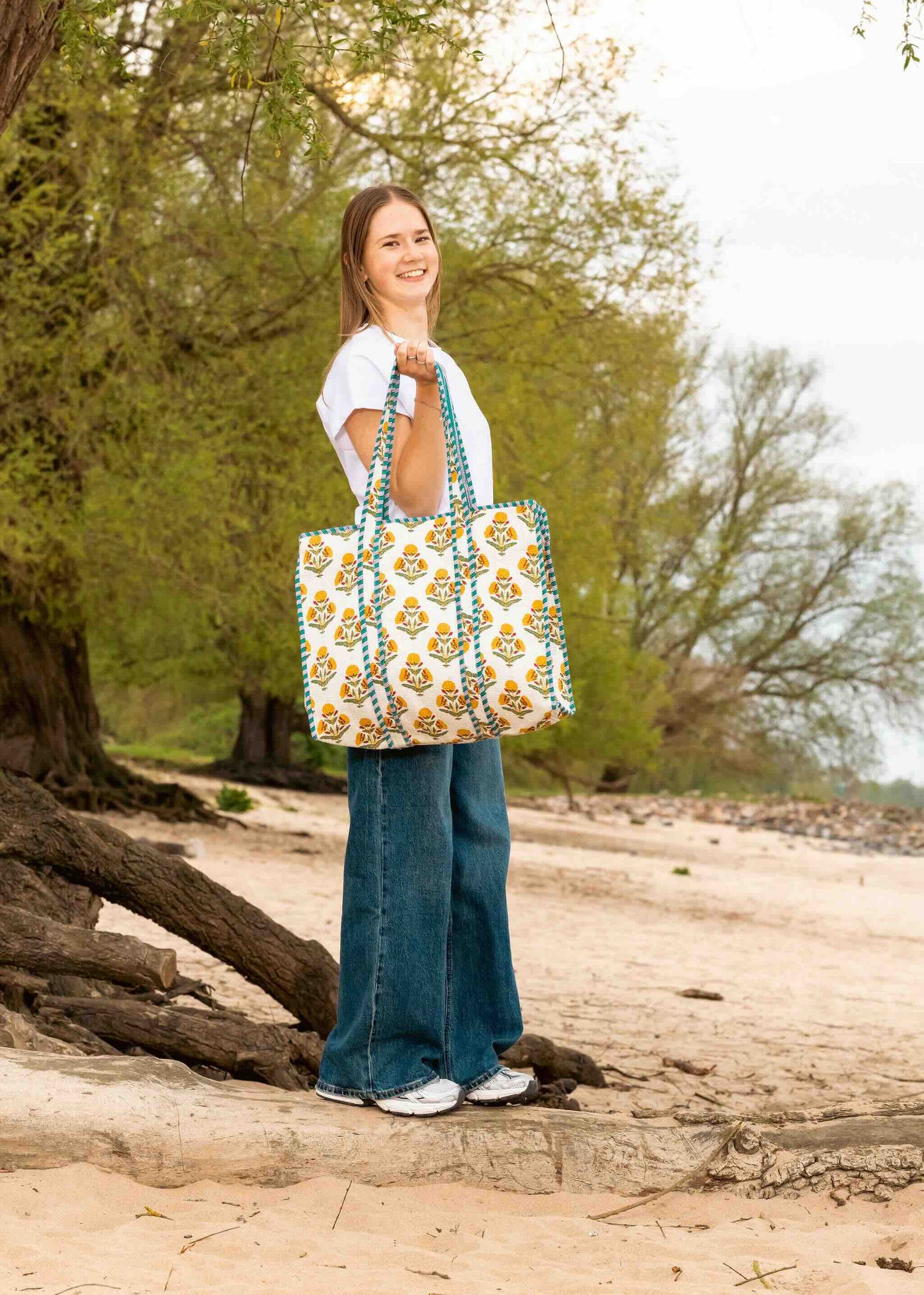 Floral Tote Bag