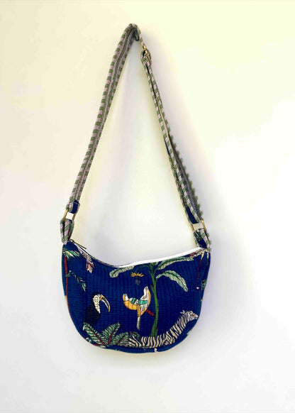 Crossbody Bag Blauw Jungle
