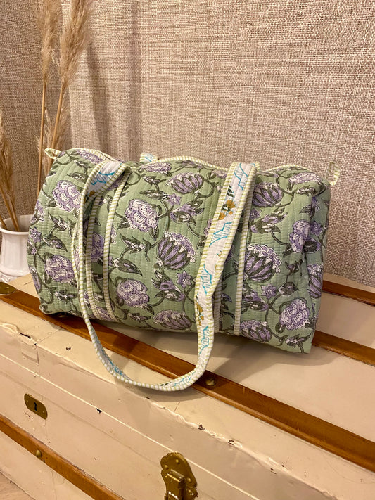 Botanical duffle bag