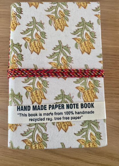 Notebook set yellow flowers