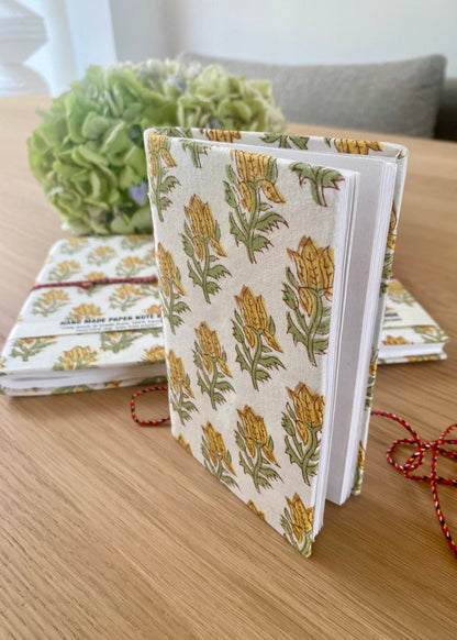 Notebook set yellow flowers
