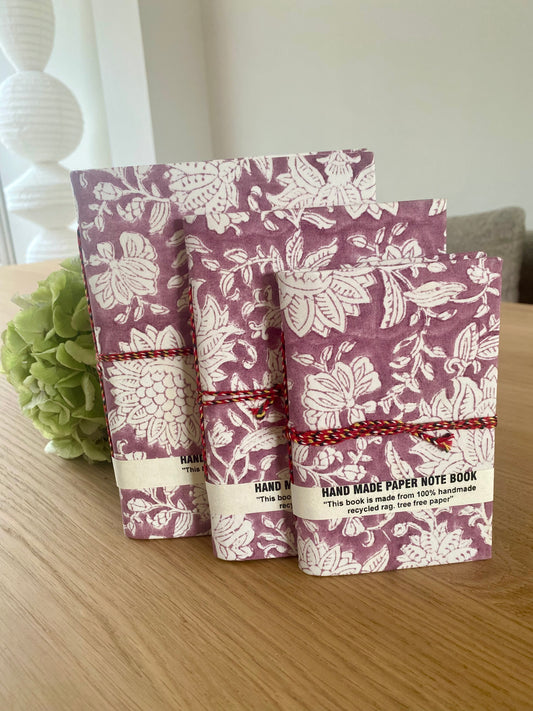 Note book set purple chique