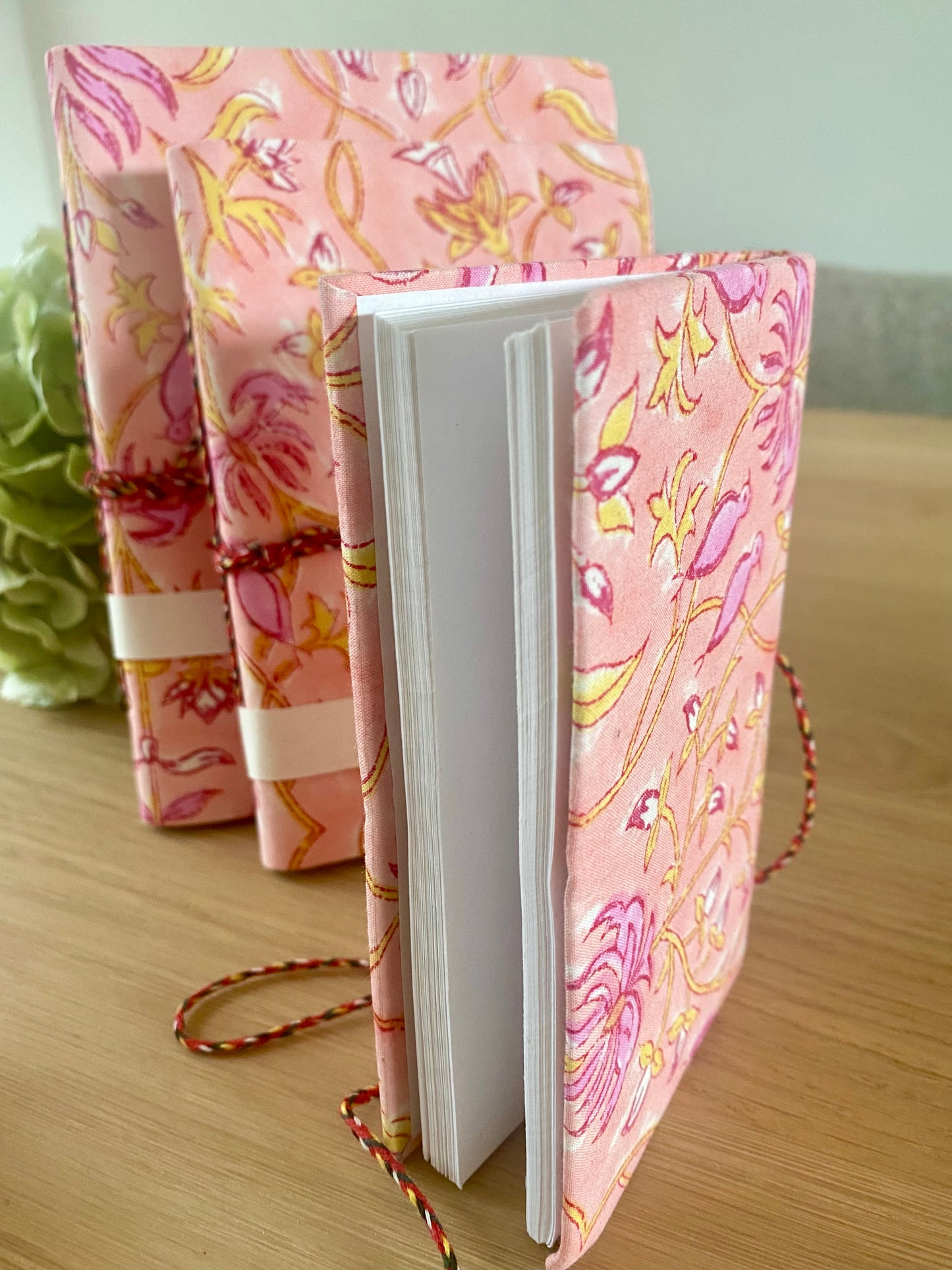 Note book set botanical pink
