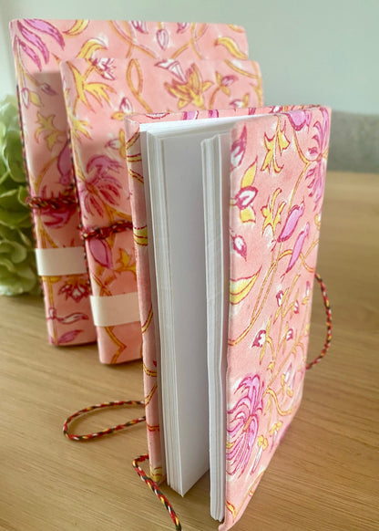 Note book set botanical pink