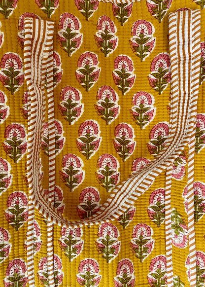 Yellow Peony Tote Bag