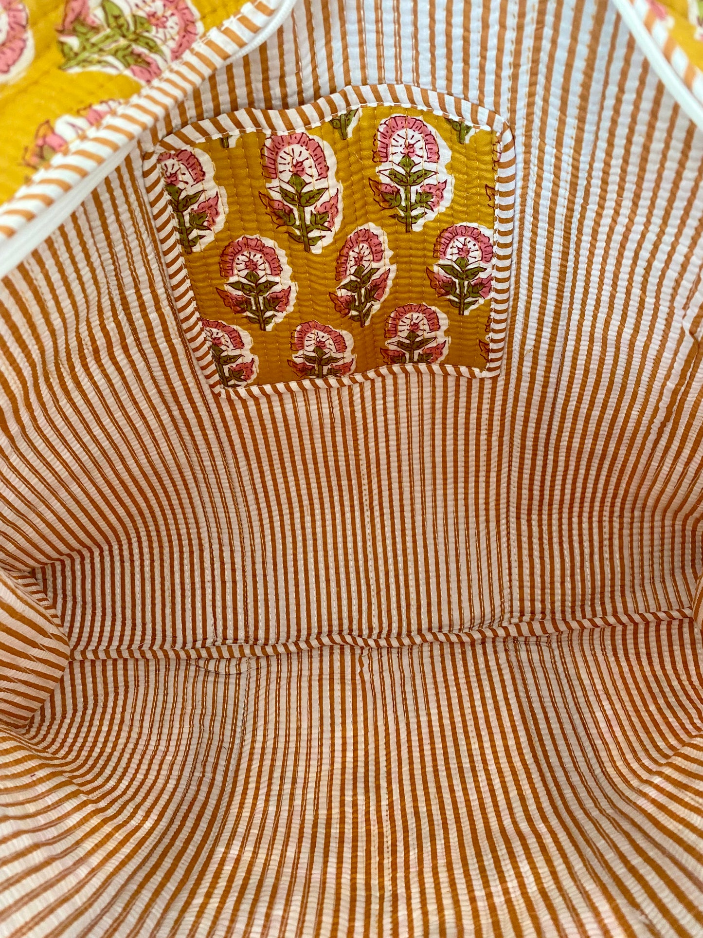 Yellow Peony Tote Bag