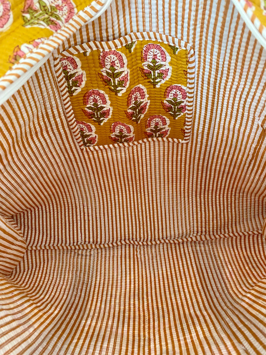 Yellow Peony Tote Bag