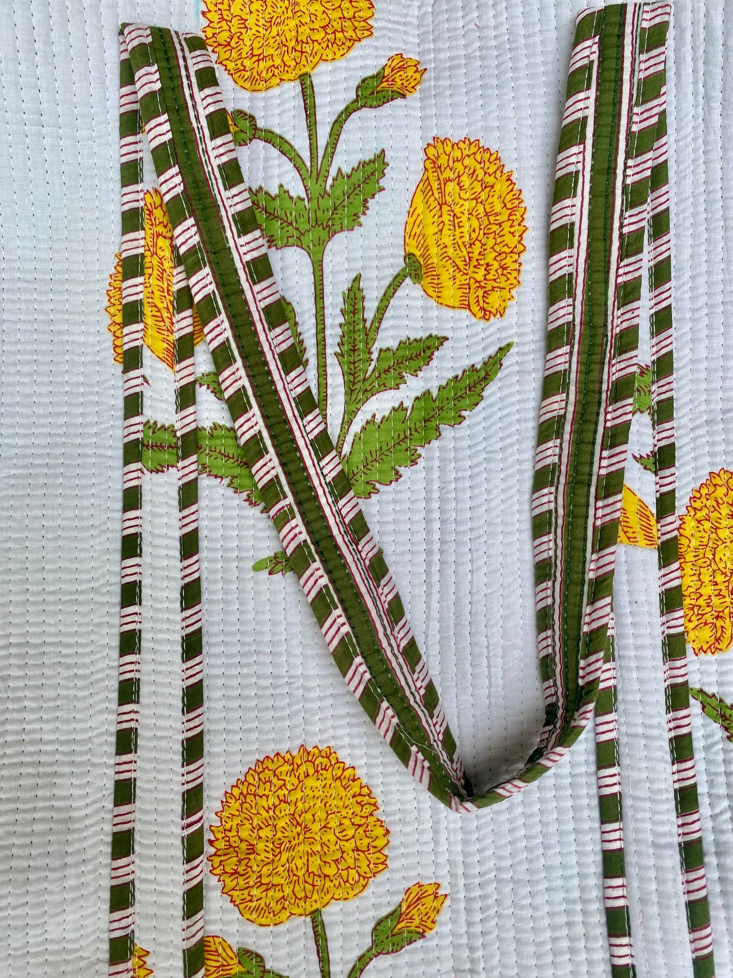 Yellow Floral Tote Bag