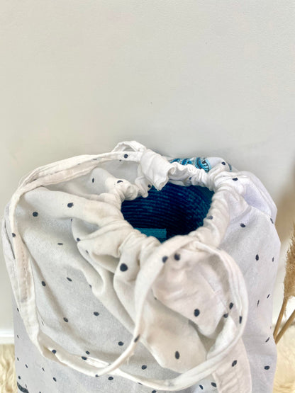 Yogatas palmboom blauw natural