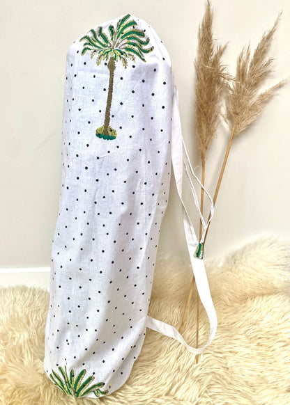 Yogatas palmboom groen natural