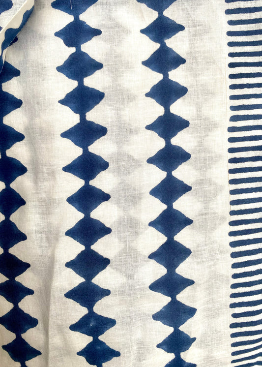 Yogatas ecologisch blauw/wit