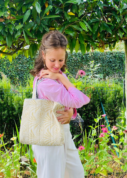 Handgemaakte handtas floral