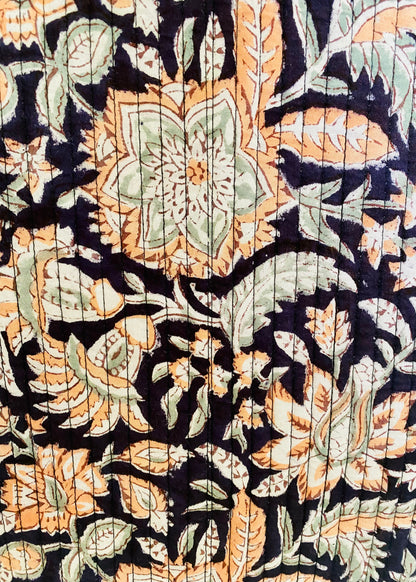 Laptoptas black floral