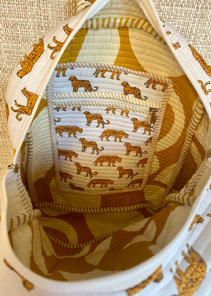 Stoere schooltas basisschool witte tijger