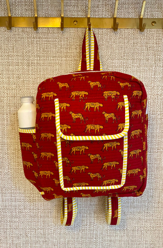Red tiger schoolbag for kids