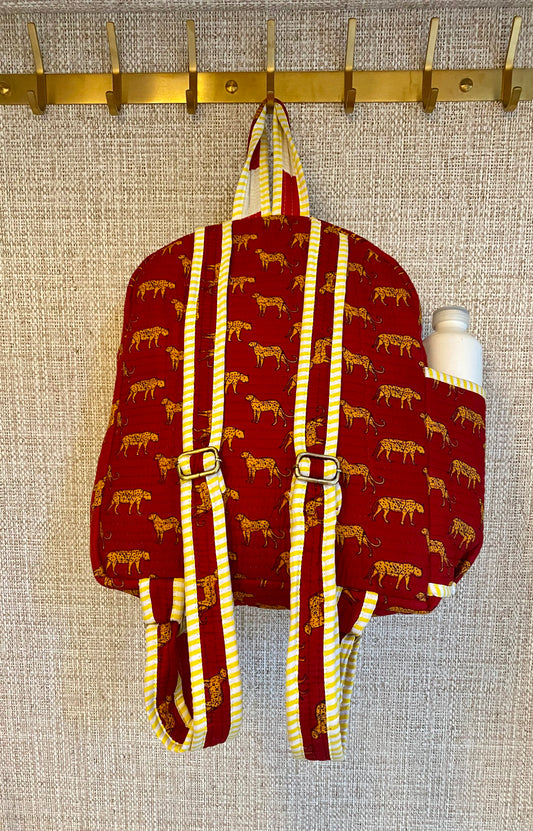 Red tiger schoolbag for kids