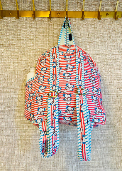 Schooltas basisschool roze olifant