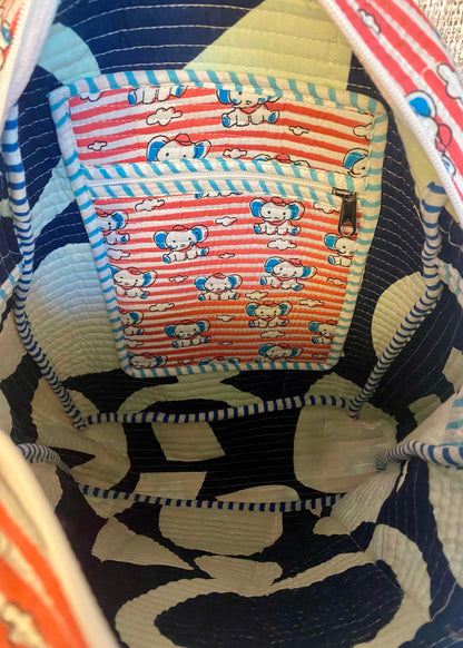 Schooltas basisschool roze olifant