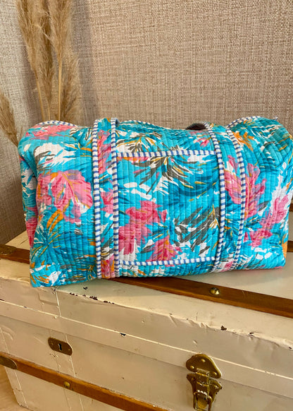 tropical holiday duffle bag