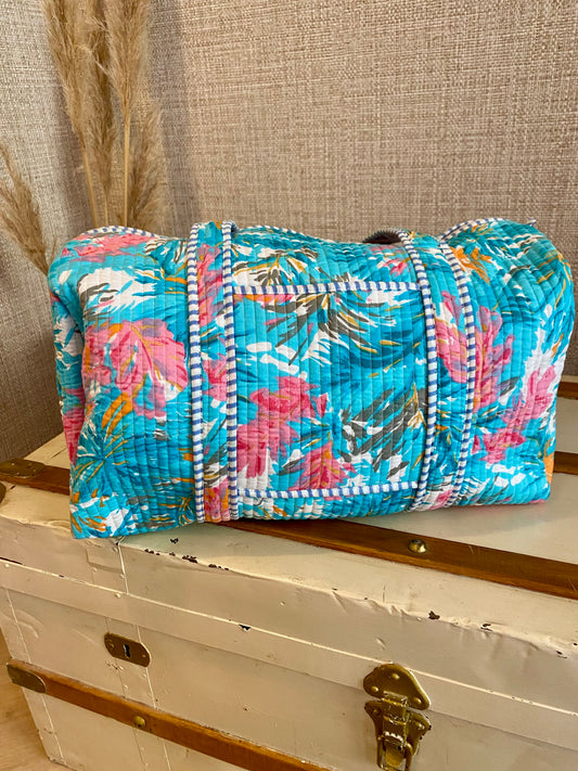 tropical holiday duffle bag