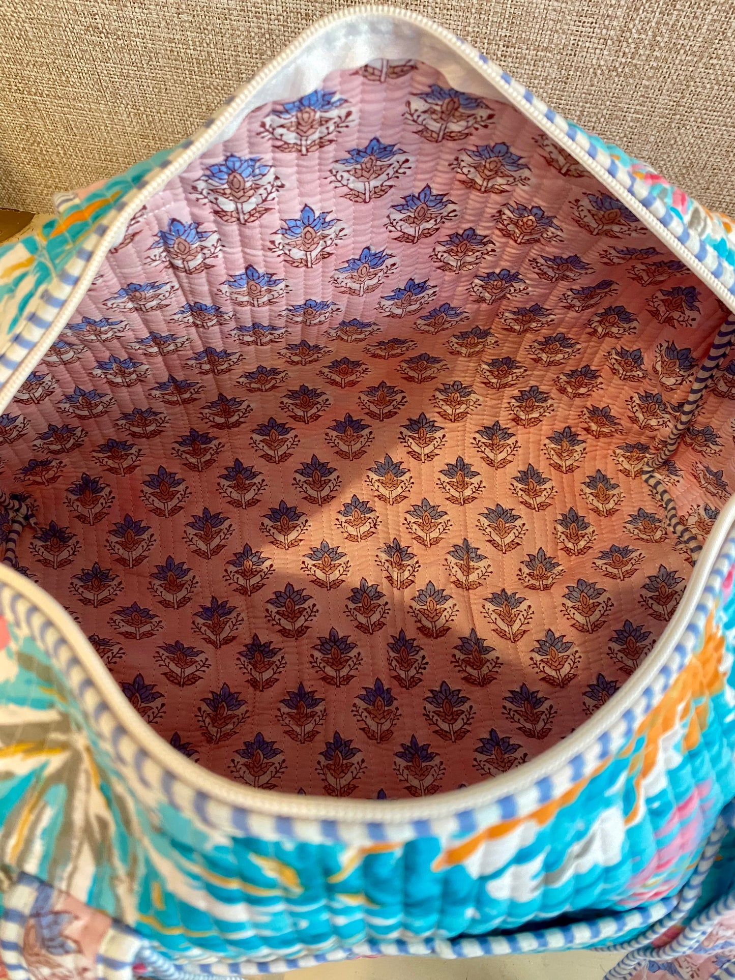 tropical holiday duffle bag