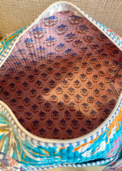 tropical holiday duffle bag