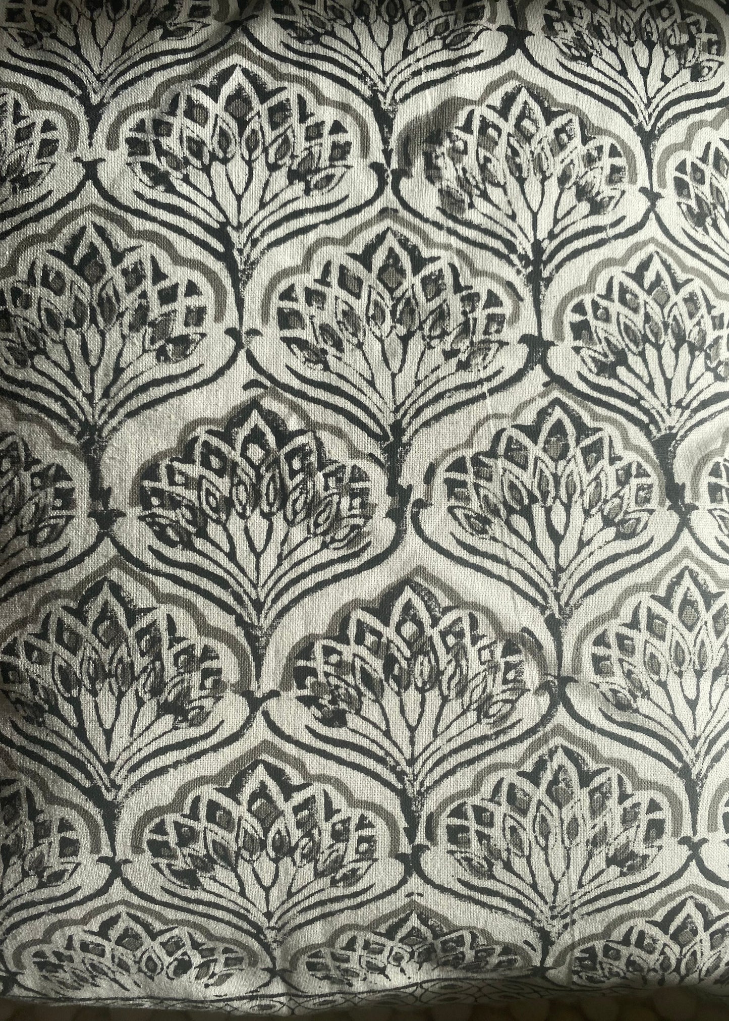 Katoenen kussen met Marrokaans bloemenmozaïek - 40x40 cm