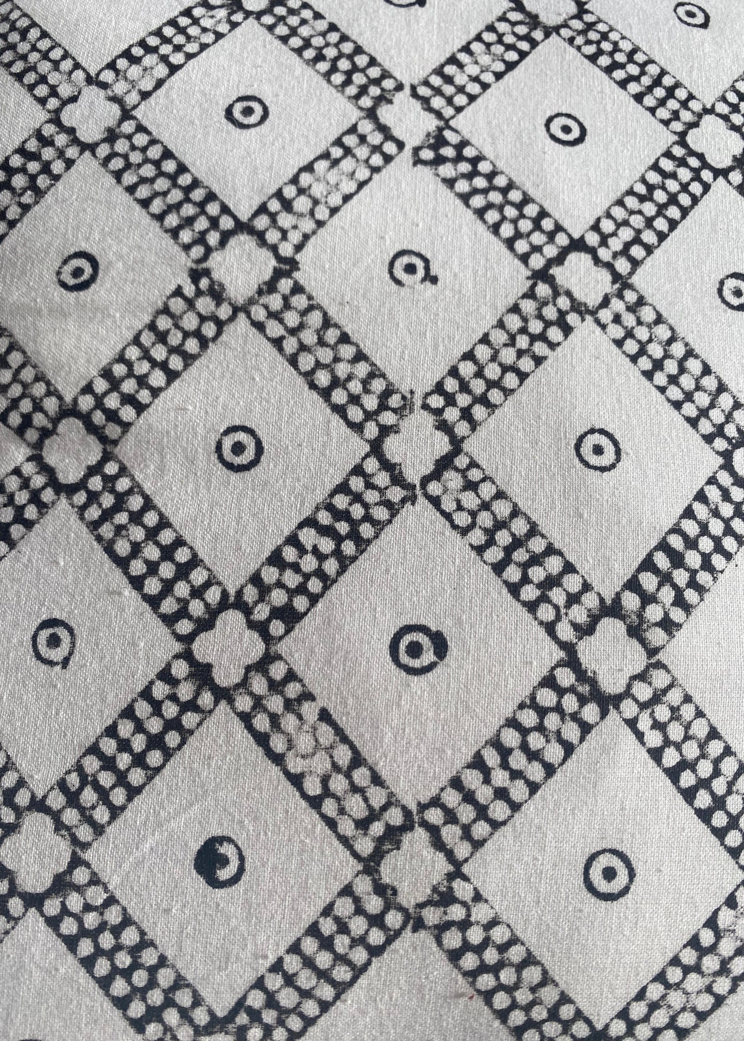 Katoenen kussen met Marrokaans mozaïek - 40x40 cm