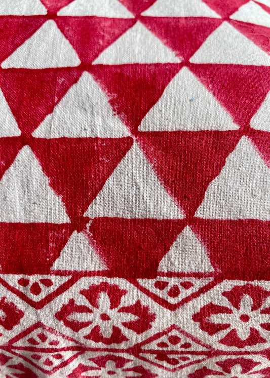 Katoenen kussen met print - 40x40 cm