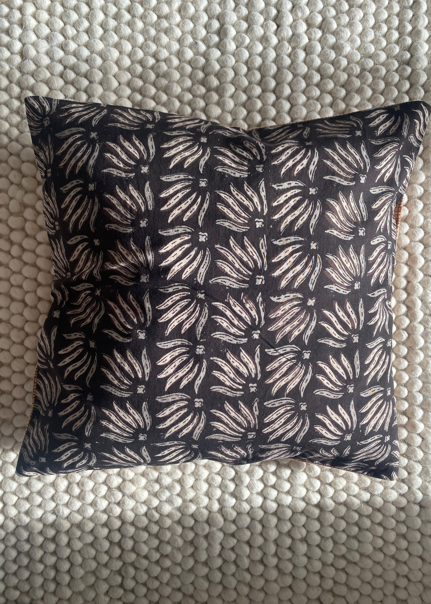 Katoenen kussen met herfstkleuren - 40x40 cm