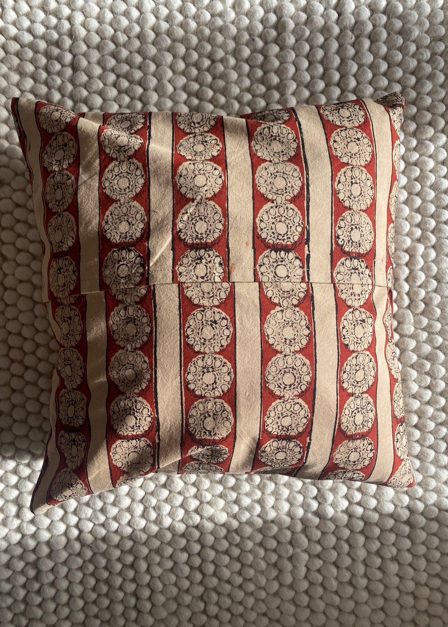 Katoenen kussen met herfstkleuren - 40x40 cm