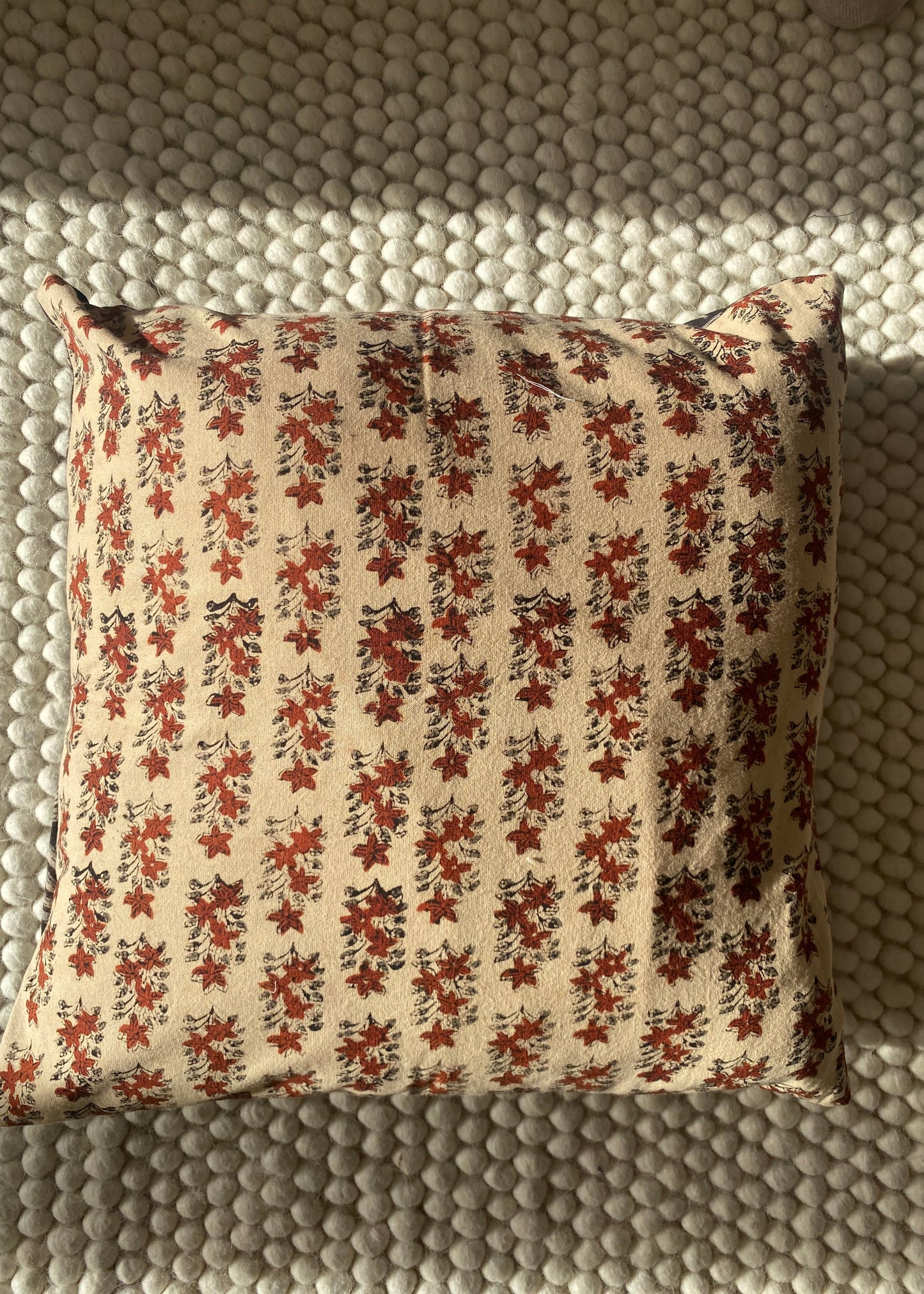 Katoenen kussen met herfstkleuren - 40x40 cm