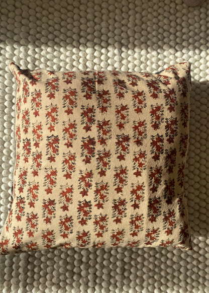 Katoenen kussen met herfstkleuren - 40x40 cm