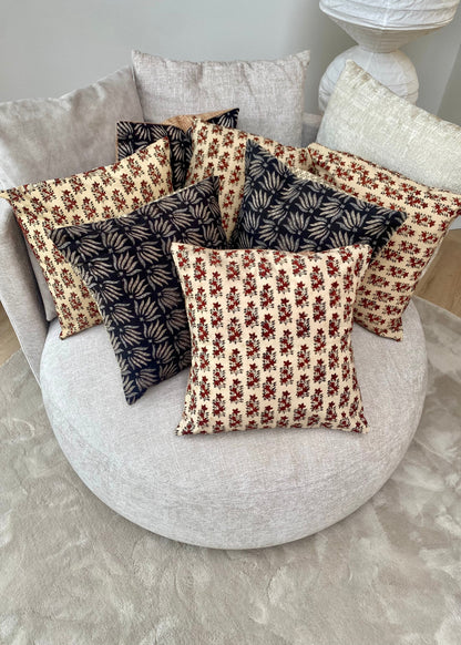 Katoenen kussen met herfstkleuren - 40x40 cm