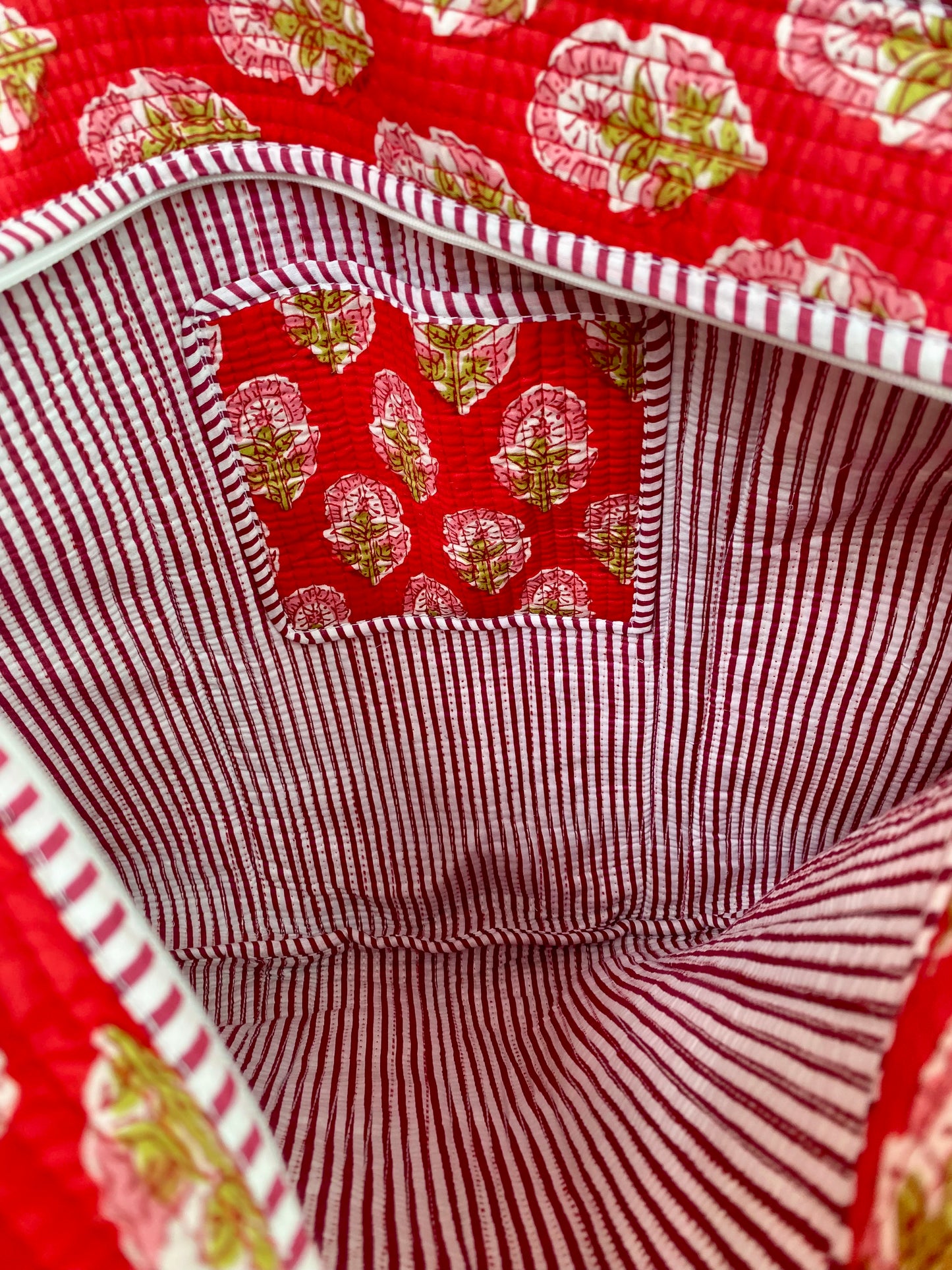 Red Peony Tote Bag