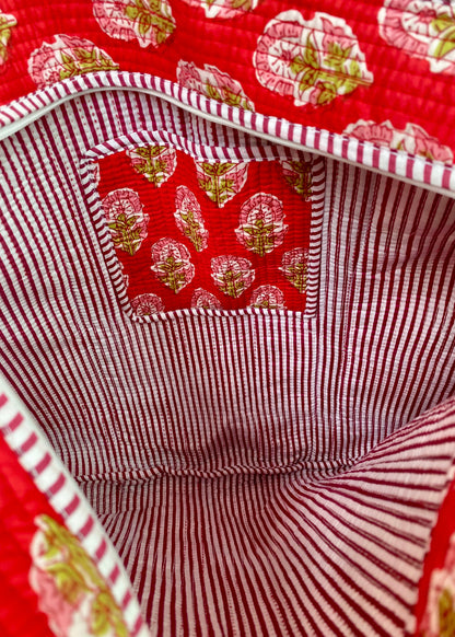 Red Peony Tote Bag