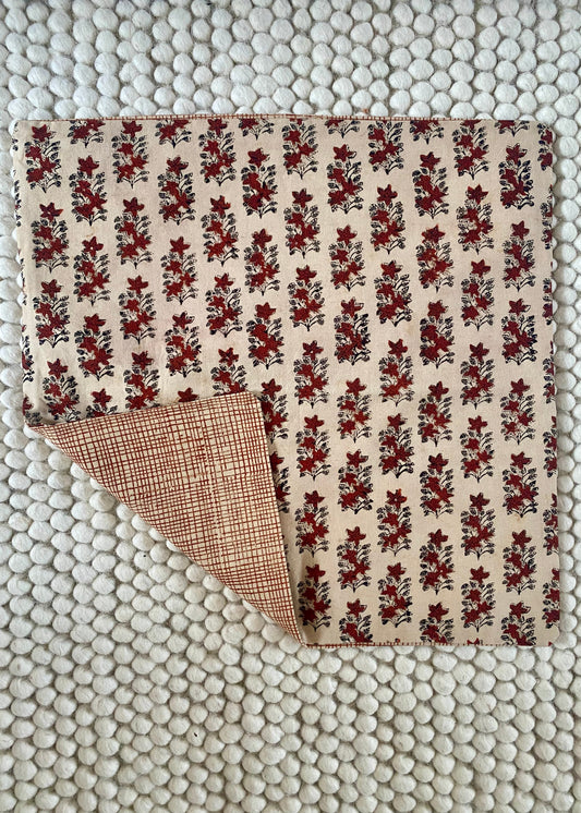 Katoenen kussen met herfstkleuren - 40x40 cm