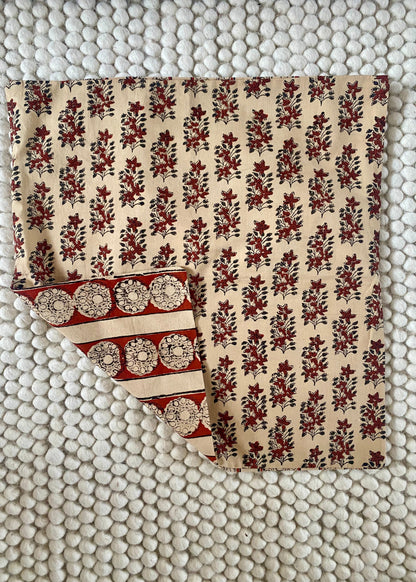 Katoenen kussen met herfstkleuren - 40x40 cm