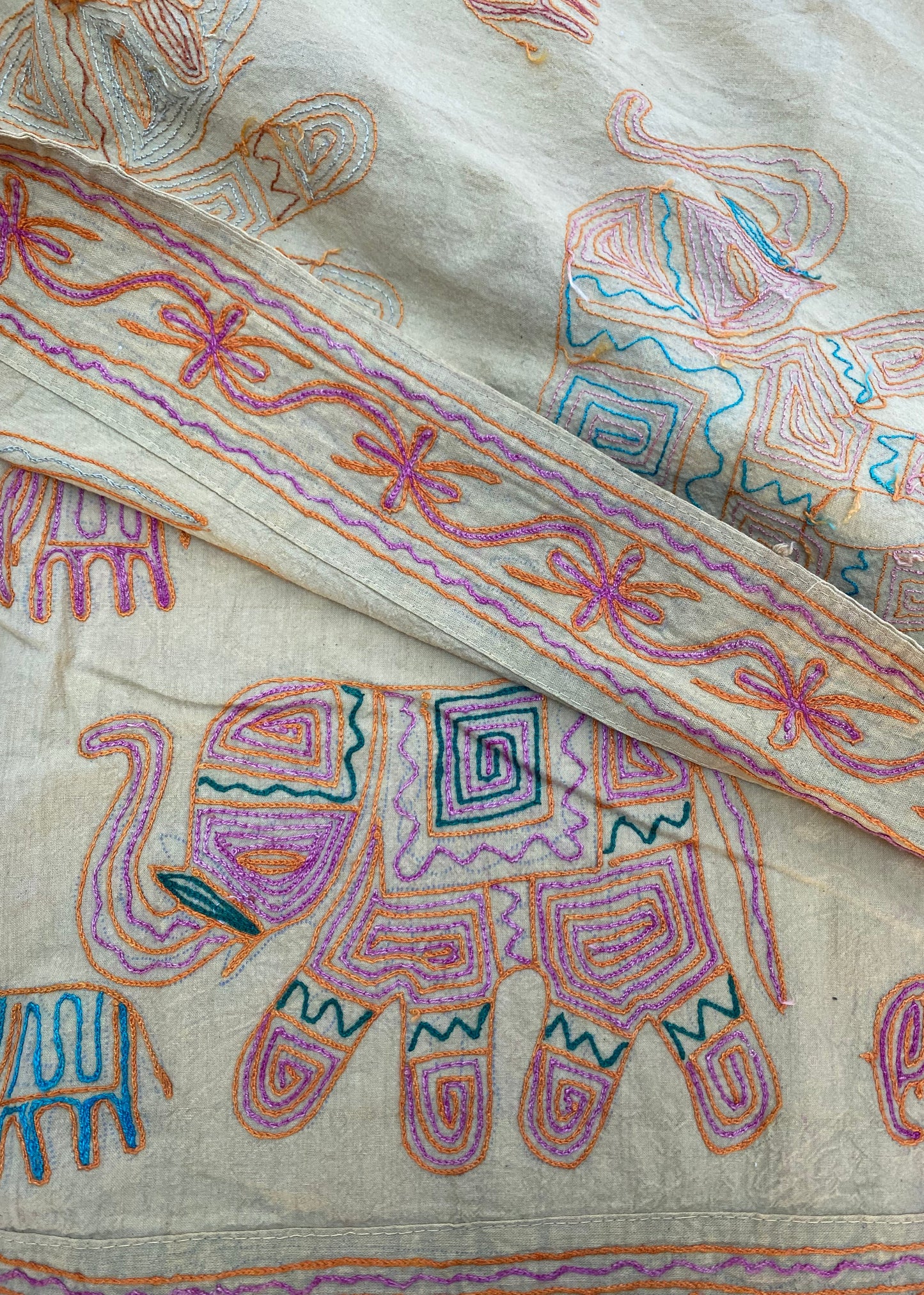 Sprei Tweepersoons - Katoen - 260x215 cm - Olifant - Tantuva Atelier