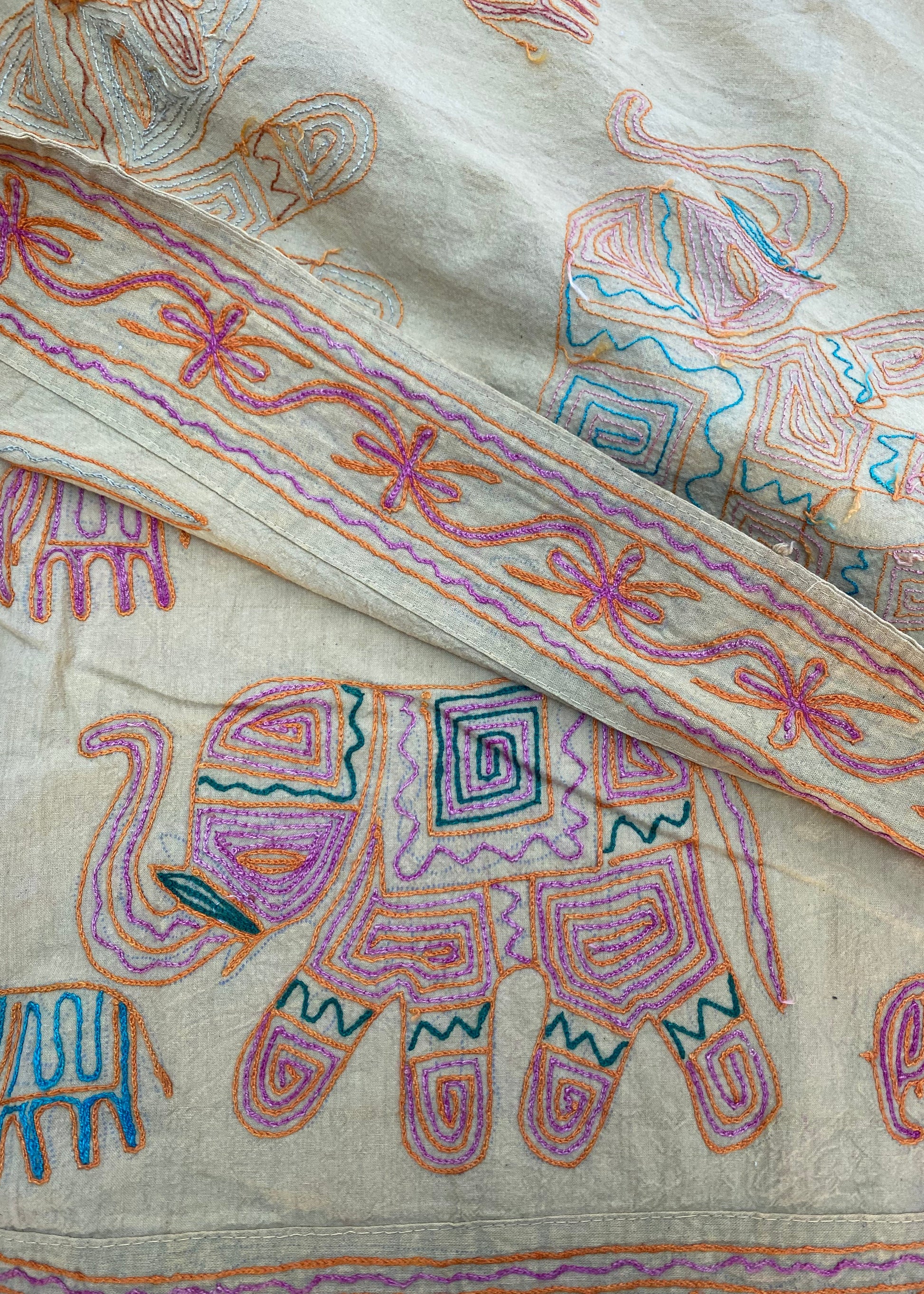 Sprei Tweepersoons - Katoen - 260x215 cm - Olifant - Tantuva Atelier