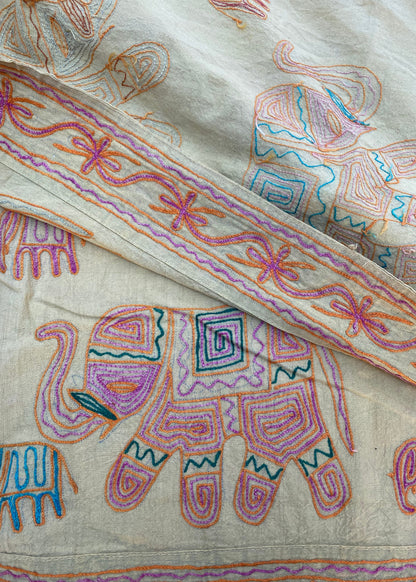 Sprei Tweepersoons - Katoen - 260x215 cm - Olifant - Tantuva Atelier
