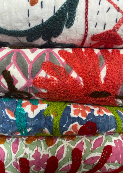 Handgemaakte sprei sweet floral