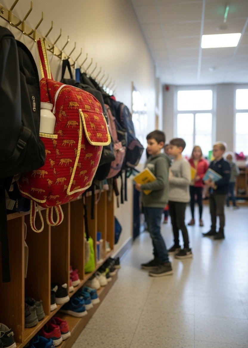 Stoere schooltas basisschool rode tijger